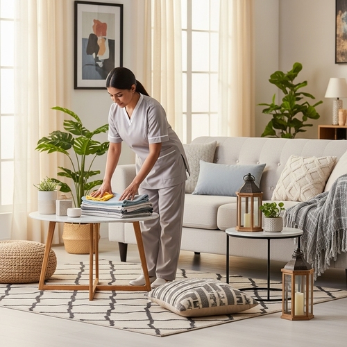 عاملات تنظيف بالساعة بالدمام