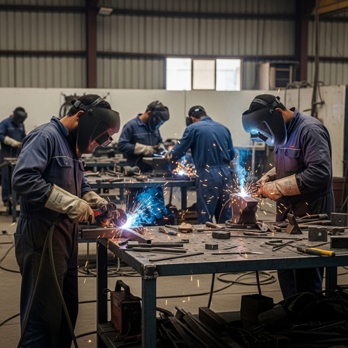 ورشة حدادة الثقبة